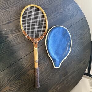Vintage Davis Hi-Point Wood Tennis Racquet Wooden Sports Racket - USA Made